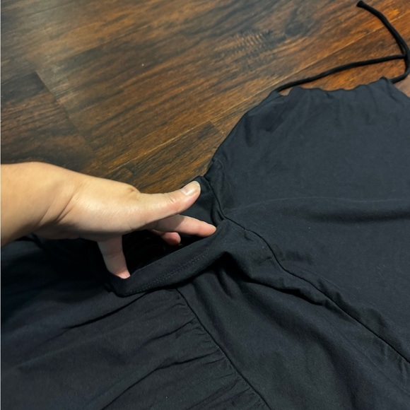 FREE PEOPLE Julietta Midi Elegant Black Maxi Dress Large Nwt - Picture 7 of 9